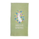 Mud Pie - Waffle Towel - Bunny in Flower