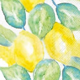 Boston International Lemon Verbena guest towels—16‑count, triple‑ply citrus design printed with water‑based ink—available at Be Charmed.