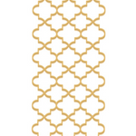 Boston International Moroccan Trellis guest towels featuring elegant gold trellis pattern on 3‑ply paper, available at Be Charmed.