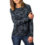 Camo Fleece Tops – ultra-soft, warm tops with cozy fleece interior, designed for comfort and layering during cold weather, available at Be Charmed