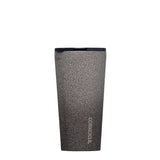 Corkcicle 16oz Tumbler in Steel Shadow – triple-insulated stainless steel tumbler with a matte metallic steel finish. Features a clear, spill-resistant lid, ergonomic design, and non-slip bottom. Keeps drinks cold for 9+ hours or hot for 3+. Sleek and practical for everyday use. Available at Be Charmed.