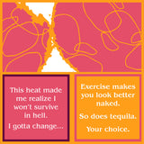“Tequila” cocktail napkins by Drinks On Me featuring a hilarious drinking quote. Perfect for parties and gifting. Available at Be Charmed.