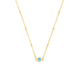 FYB - Birthstone Necklace - Gold
