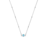 FYB - Birthstone Necklaces - Silver