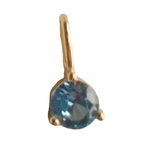 December FYB Birthstone Gold Charm Necklace – elegant personalized jewelry featuring a gold-plated charm and sparkling birthstone. Available at Be Charmed.