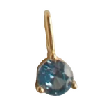 December FYB Birthstone Gold Charm Necklace – elegant personalized jewelry featuring a gold-plated charm and sparkling birthstone. Available at Be Charmed.