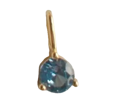 December FYB Birthstone Gold Charm Necklace – elegant personalized jewelry featuring a gold-plated charm and sparkling birthstone. Available at Be Charmed.