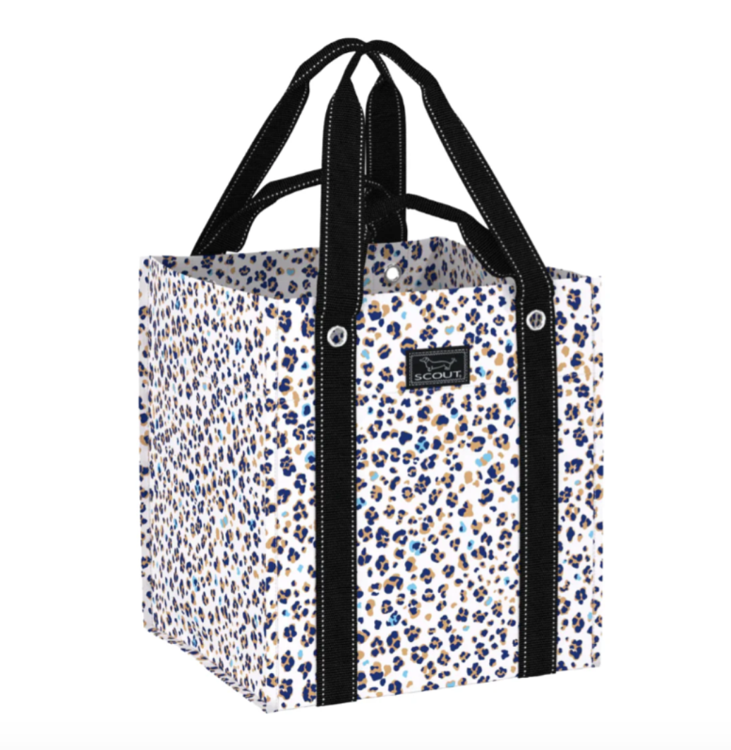 Scout Itty Bitty Kitty Bagette Market Tote reusable grocery bag with reinforced bottom & dual straps – available at Be Charmed