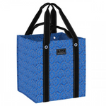 Scout Merci Beau Blue Bagette Market Tote reusable grocery bag with reinforced bottom & dual straps – available at Be Charmed