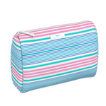 Pool McCartney SCOUT Packin’ Heat Cosmetic Bag — 9.75″W × 7″H × 3.75″D coated cotton travel pouch with interior slip pocket, water‑resistant and slim profile. Available at Be Charmed