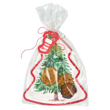 Sophistiplate cookie tray gifting kit shaped like a tree with tags and bags – available at Be Charmed