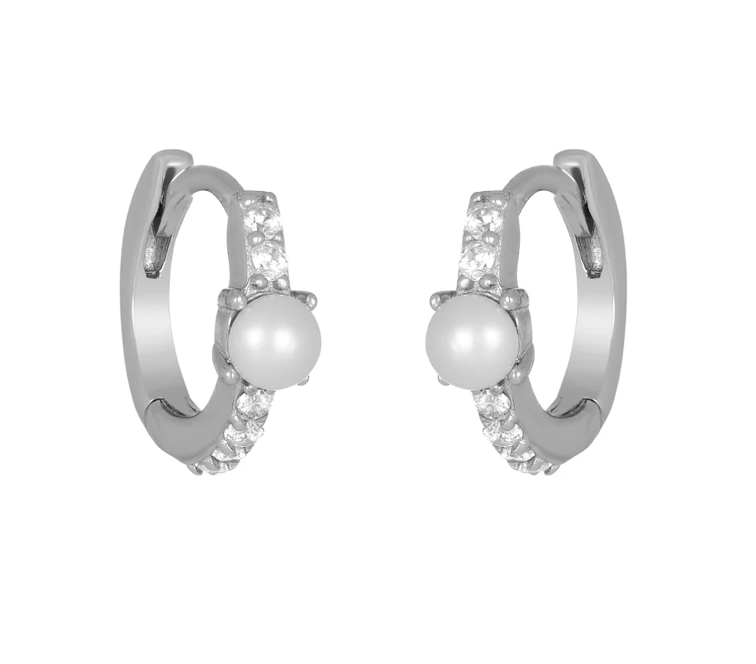 fyb Silver Isolde Huggie Earrings