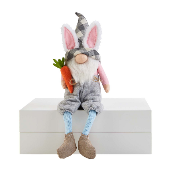 Mud Pie Carrot Easter Dangle Leg Gnome
