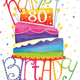 Pictura - 80th Birthday Card - 60947