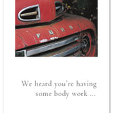 Cardthartic - Red Ford Truck Get Well Card