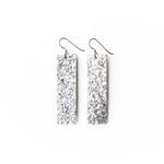 Keva Silver Sparkle 4 Corner Earrings