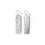 Keva Silver Sparkle 4 Corner Earrings
