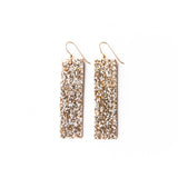 Keva Gold Sparkle 4 Corner Earrings