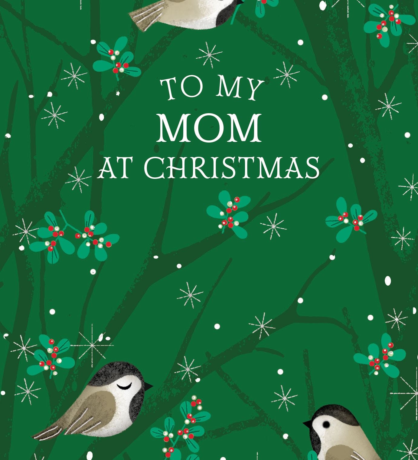 Pictura Christmas Card - To My Mom at Christmas featuring a festive holiday greeting card design, available at Be Charmed