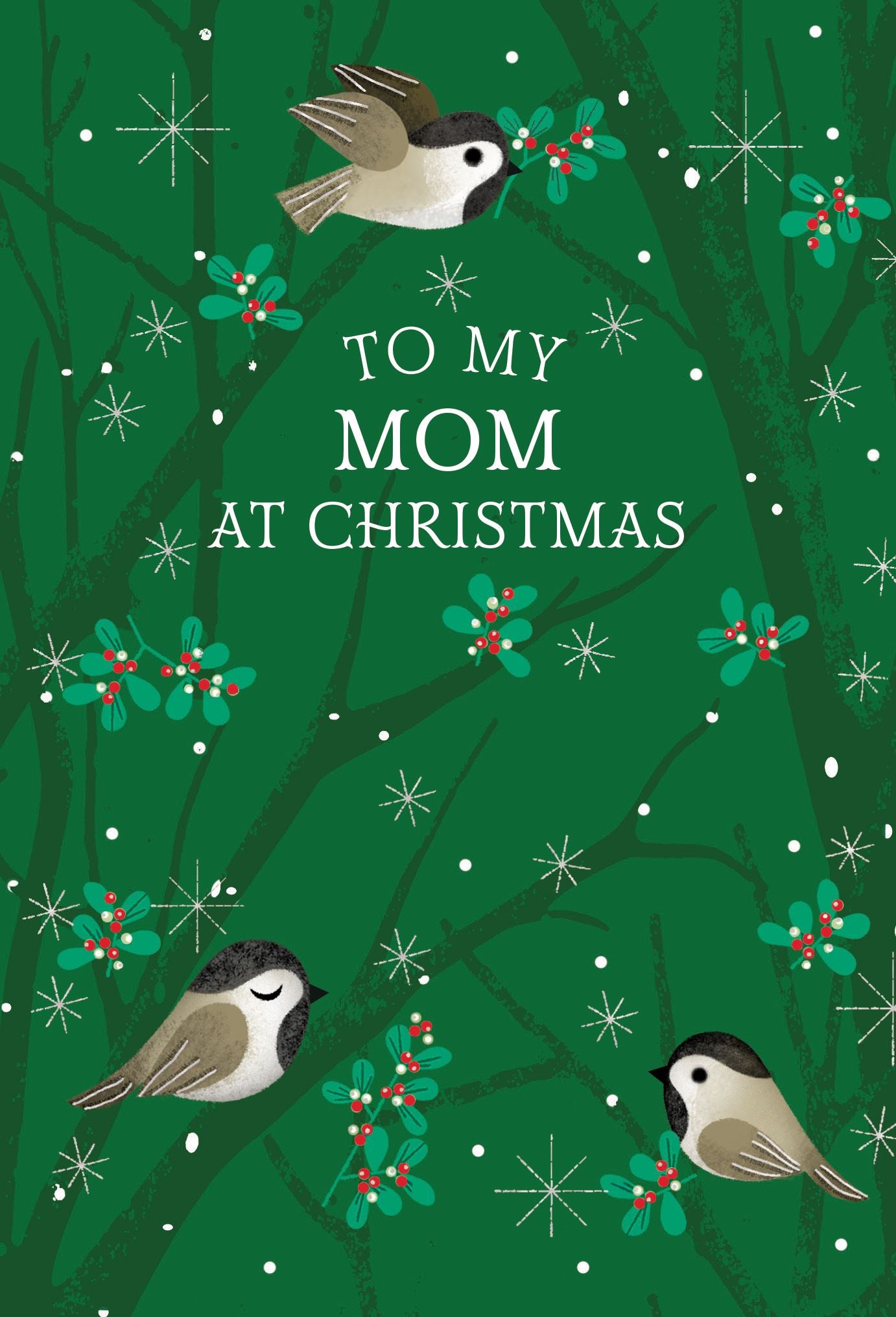 Pictura Christmas Card - To My Mom at Christmas featuring a festive holiday greeting card design, available at Be Charmed
