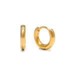 Lover's Tempo Gold Tube 10mm Huggie Earrings