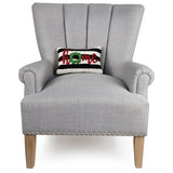 Peking Handicraft - Hook Pillow - Black & White Holiday Home
