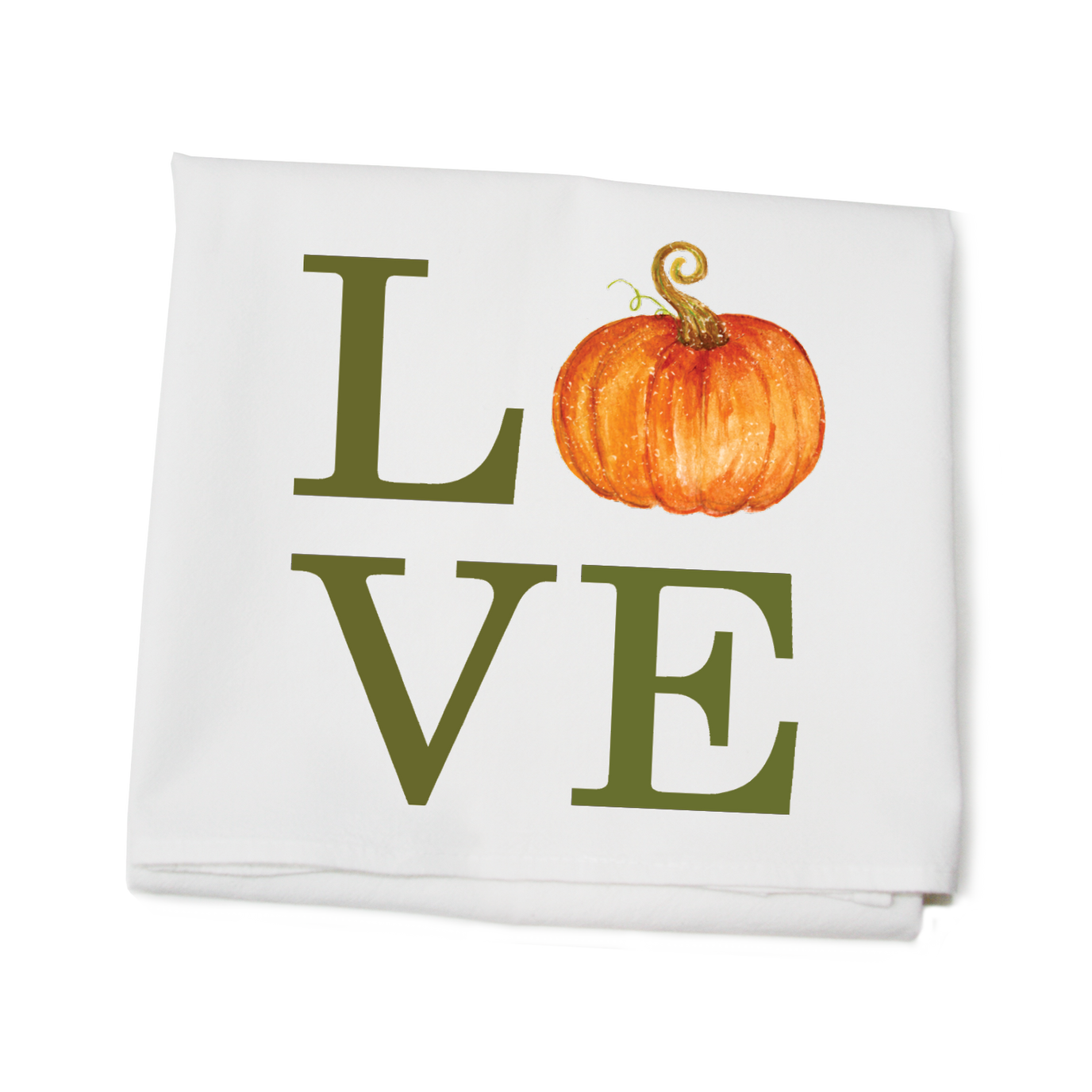 Tina Labadini Designs Tea Towel Love Pumpkin