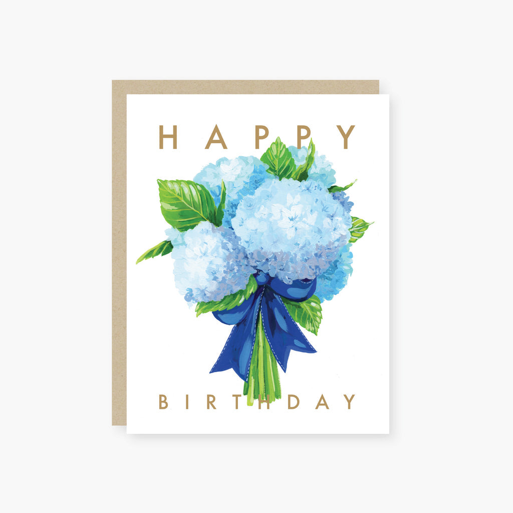 2021 Co Hydrangea Bouquet Birthday Card
