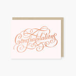 2021 Co Rose Gold Congratulations Card 