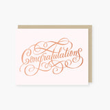 2021 Co Rose Gold Congratulations Card 