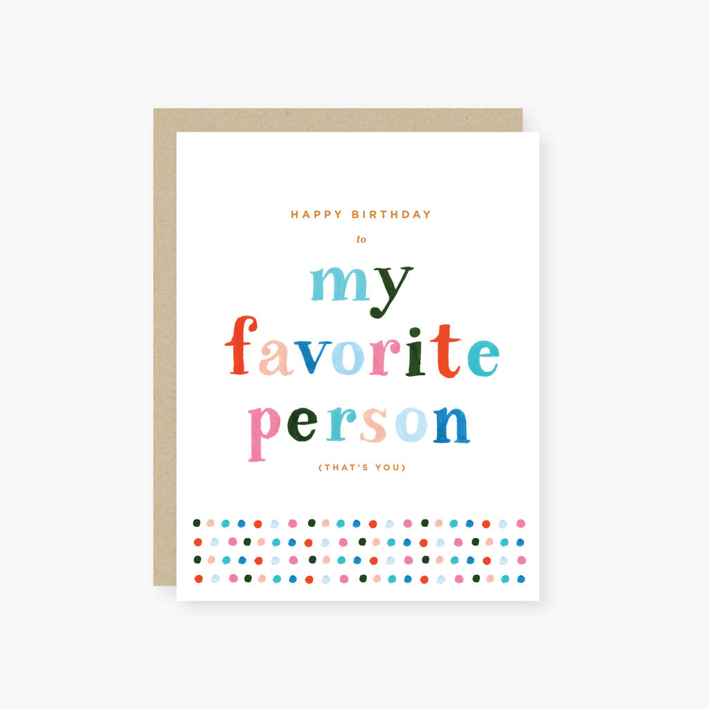 2021 Co Birthday Card My Favorite Person 