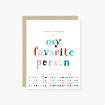 2021 Co Birthday Card My Favorite Person 