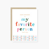 2021 Co Birthday Card My Favorite Person 