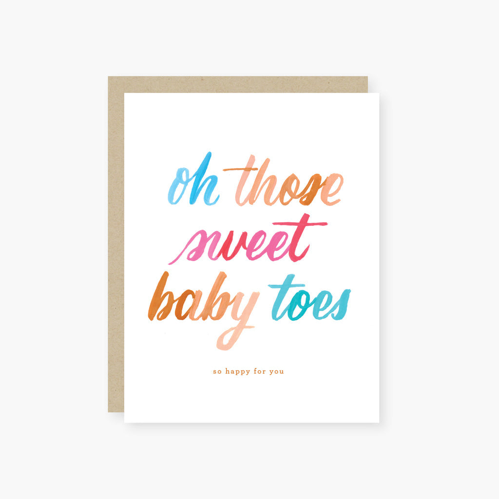 2021 Co Oh Those Baby Toes Baby Card