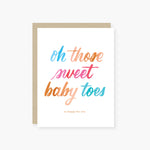 2021 Co Oh Those Baby Toes Baby Card
