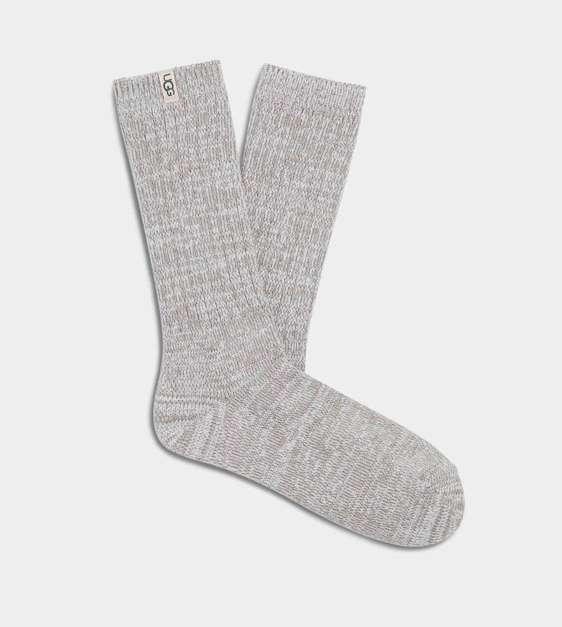 UGG Rib Knit Slouchy Crew Sock Seal
