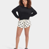 Ugg - Women's White/Black Dot Pamalla Short