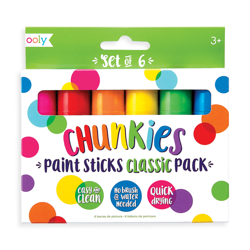 OOLY Chunkies Paint Sticks Classic 6 Pack