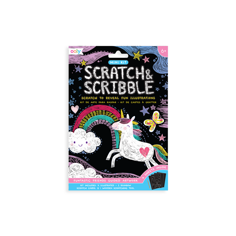 OOLY Mini Scratch & Scribble Funtastic Friends