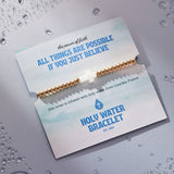 Holy Water Bracelet - Stretch Bracelet - Gold