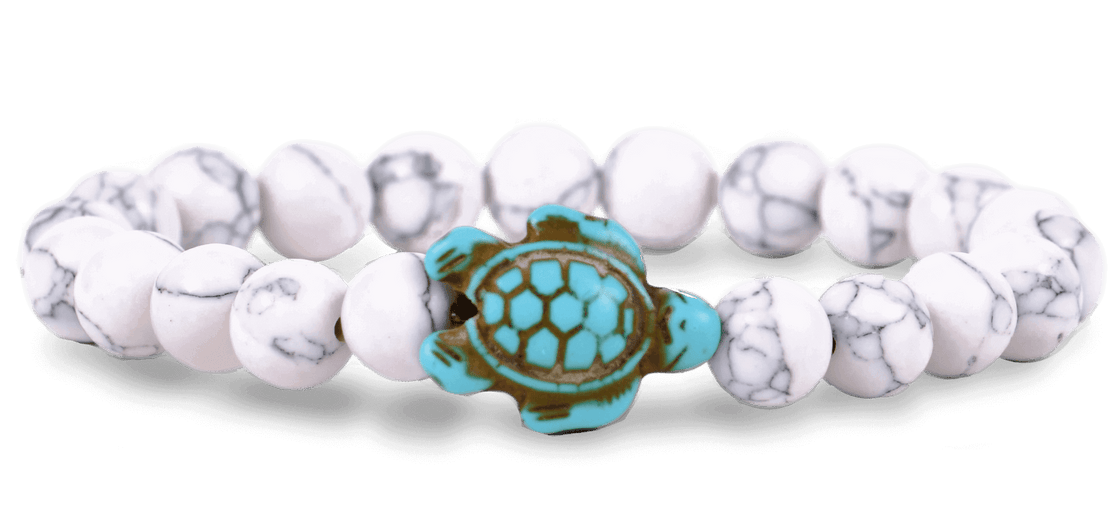 Fahlo The Turtle Journey Bracelet White Howlite