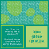 Drinks on Me - Napkins - Awesome