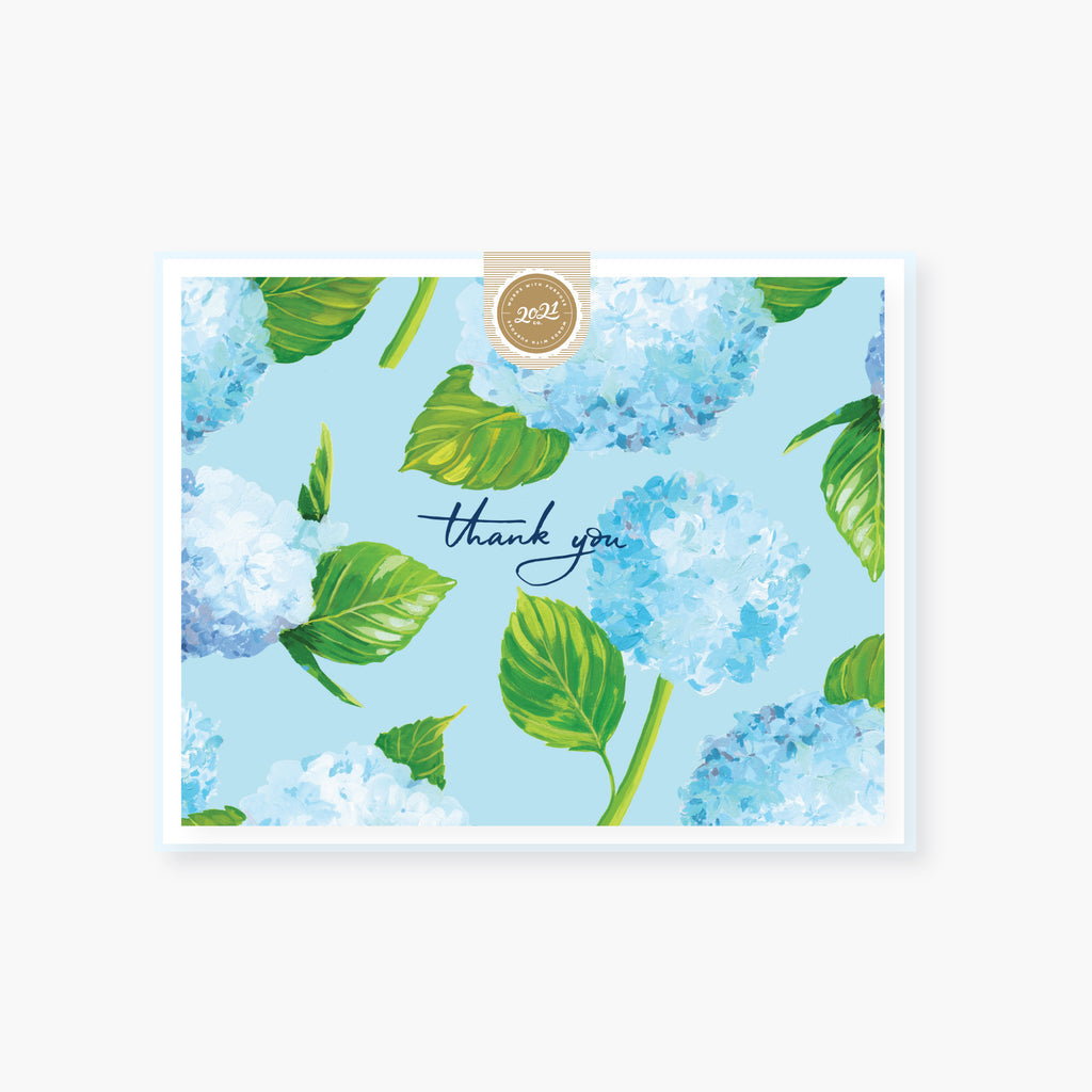 2021 Co Hydrangeas Thank You Card