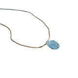 &LIVY Gold Hyevibe Crystal Slider Silver Shade Necklace