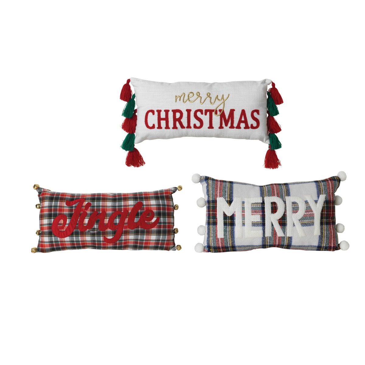 Gerson 20" Fabric Holiday Pillows