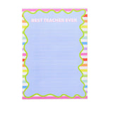 Taylor Elliott Designs Best Teacher Ever Notepad With Magnet 