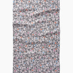 Geometry Tea Towel Playful Bunnies