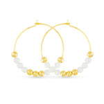 Amanda Blu Moonstone Beaded Hoop Earrings