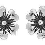 Wheeler Flower Sterling Silver Earrings 