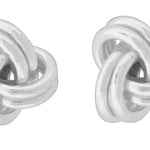 Wheeler Knot Sterling Silver Earrings 